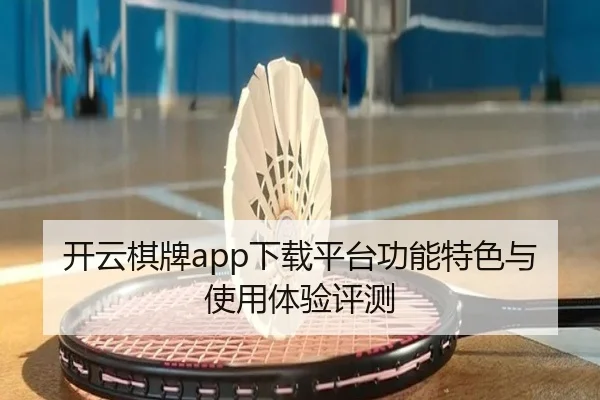 开云棋牌app下载平台功能特色与使用体验评测
